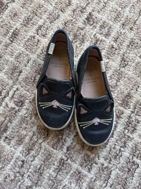 Kate Spade Black Cat Slip-On Sneakers